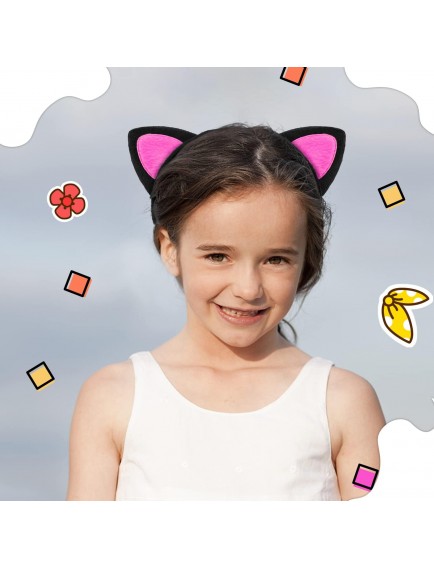 Sevimli Kedi Kulak Pofuduk Kedi Taç Şeker Pembe