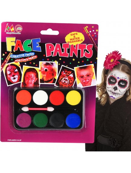 Yüz Boyama Seti 8 Renk