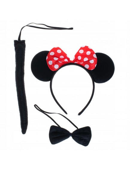 Minnie Mouse Taç Kuyruk Papyon Gösteri Seti