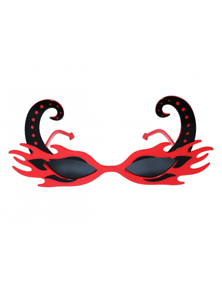 Kırmızı Alevli Parti Gözlüğü