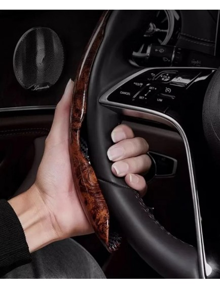 Ahşap Tasarımlı Direksiyon Simidi Koruma Kılıfı 2 li