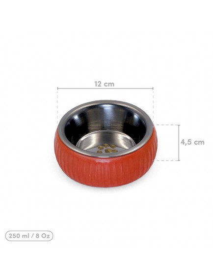 Mikopet Organik Seramik Mama Kabı Kiremit