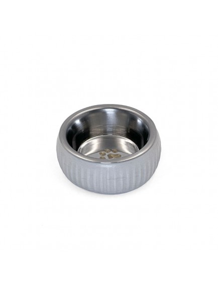 Mikopet Organik Seramik Mama Kabı Gri