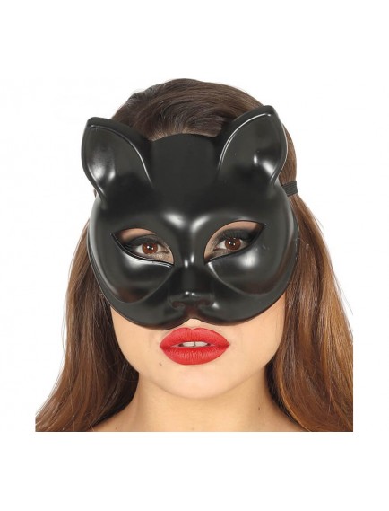 Siyah Renk Lüks Kedi Maskesi