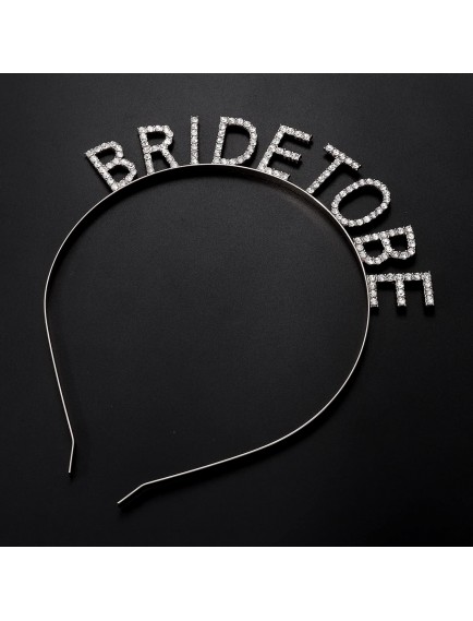 Gümüş Kaplama Kristal Taşlı Bride To Be Gelin Tacı