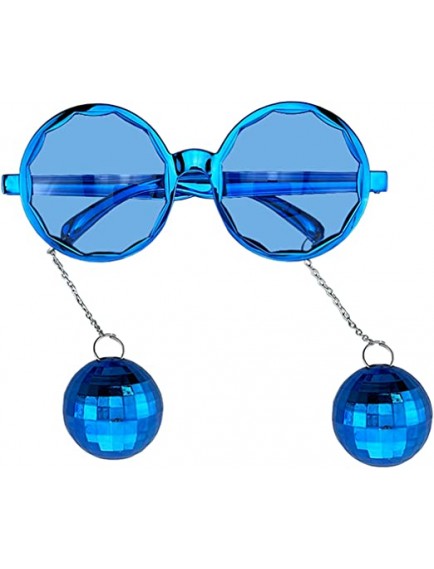 Mavi Disko Toplu Küpeli Parti Gözlüğü