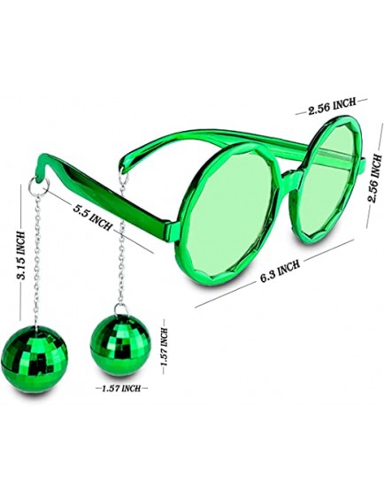 Disko Toplu Küpeli Parti Gözlüğü Yeşil Renk