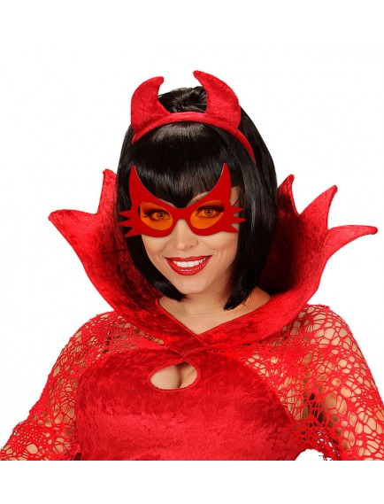 Kırmızı Renk Bıyık Tasarımlı Kedi Gözlüğü