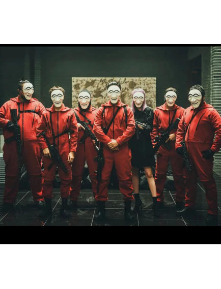 Koreli Hırsız Teatral Hahoe Maskesi - Dali Maskesi