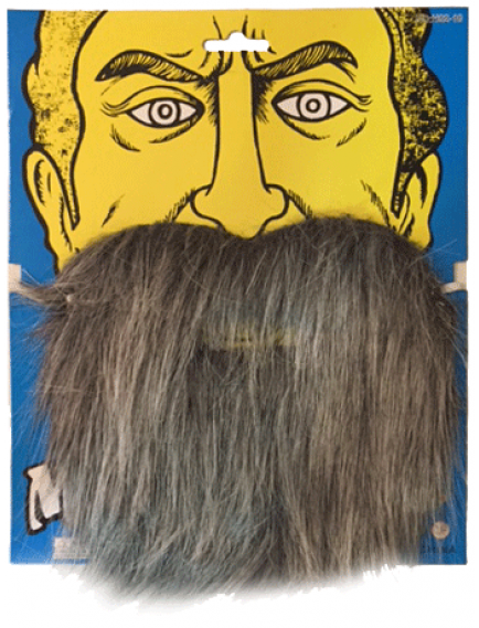 Kırçıllı Korsan Sakalı Gri Renk Takma Sakal