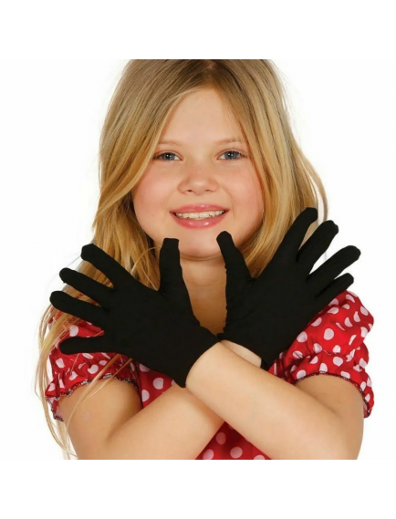 Siyah Likralı Bando Gösteri Eldiveni (10 Çift)