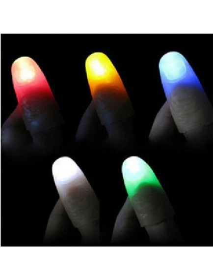 Led Işıklı Renkli Sihirli Parmak Şaka