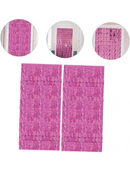 Rose Gold Disko Dikdörtgen Kesim Kapı Perdesi