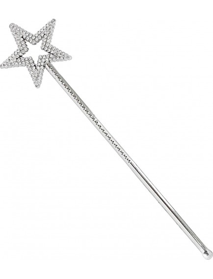 Yıldız Şekilli Peri Asası Gümüş Renk