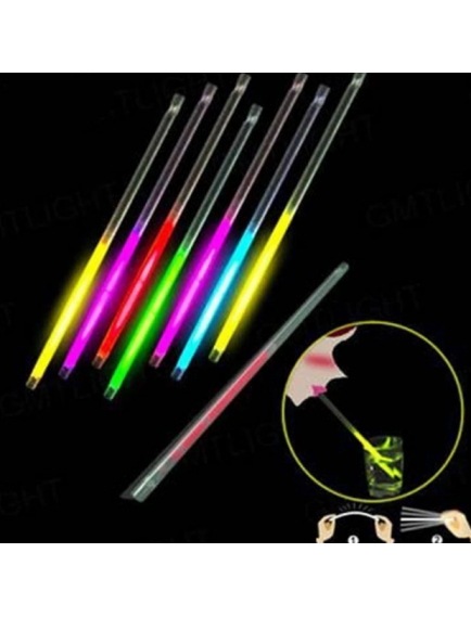 Karanlıkta Parlayan Glow  Fosforlu Pipet 3 Renk 3 Adet