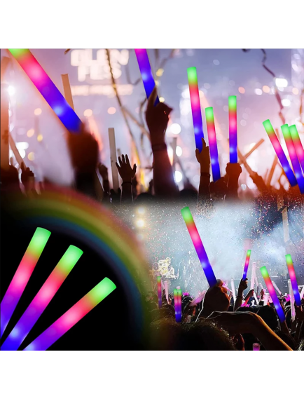 Led Işıklı Rengarenk Sünger Parti Çubuk