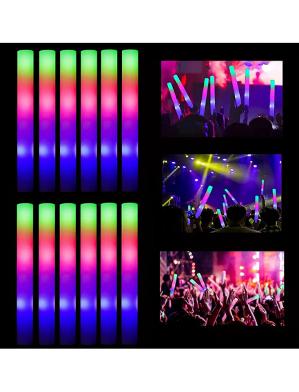 Led Işıklı Rengarenk Sünger Parti Çubuk