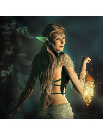 Karanlıkta Yanan Fosforlu Lateks Elf Kulağı - 1 Çift