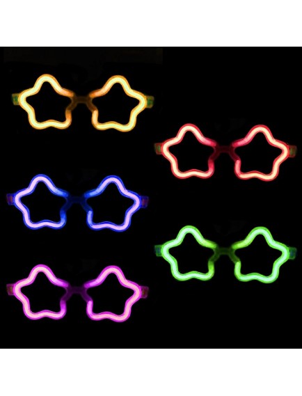 Yıldız Glow Partisi Gözlüğü - 12 Adet