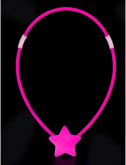 Karanlıkta Yanan Glow Stick Yıldız Kolye - 6 Adet