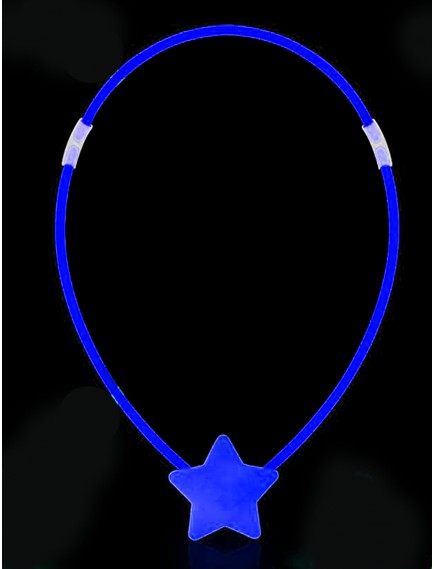 Karanlıkta Yanan Glow Stick Yıldız Kolye - 6 Adet