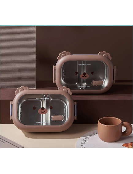 Bölmeli Paslanmaz Çelik Yemek Kutusu