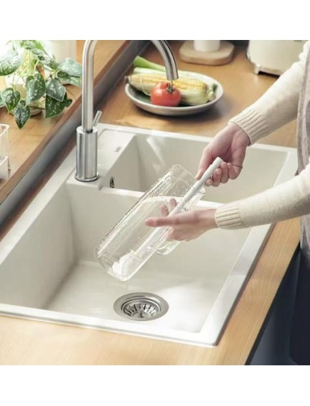 Kavanoz ve Biberon Yıkama Fırçası Silikon