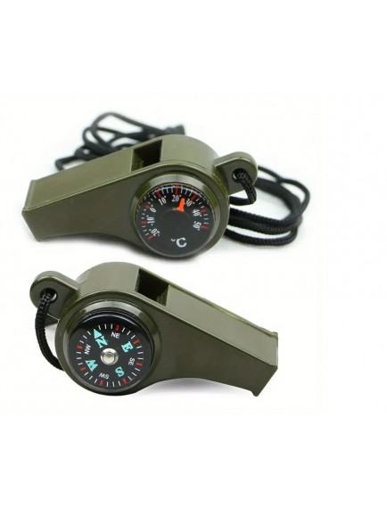 Pusulalı Çok Fonksiyonlu Acil Durum Düdüğü