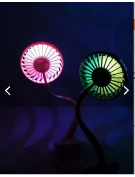 Ayarlanabilir Kıskaçlı Masa Üstü Mini Vantilatör