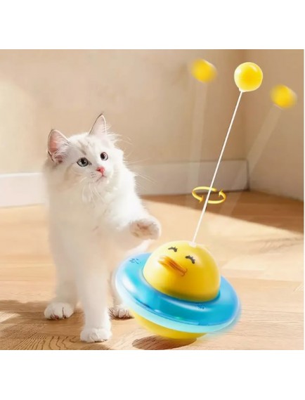 UFO Şekilli Ördek Kedi Oyuncağı