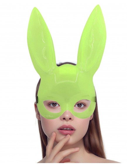 Karanlıkta Yanan Glow Floresan Tavşan Maskesi