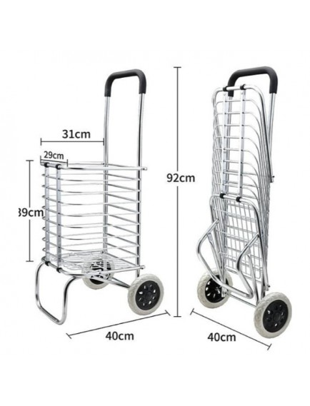 Katlanabilir Taşınabilir Alışveriş ve Taşıma  Arabası