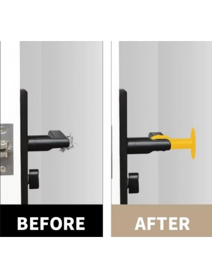 Renkli Vantuzlu Geçmeli Kapı Kolu Stoper 4lü Set