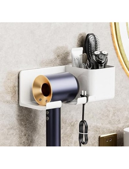 Saç Kurutma Makinesi ve Eşya Düzenleyici Beyaz Renk