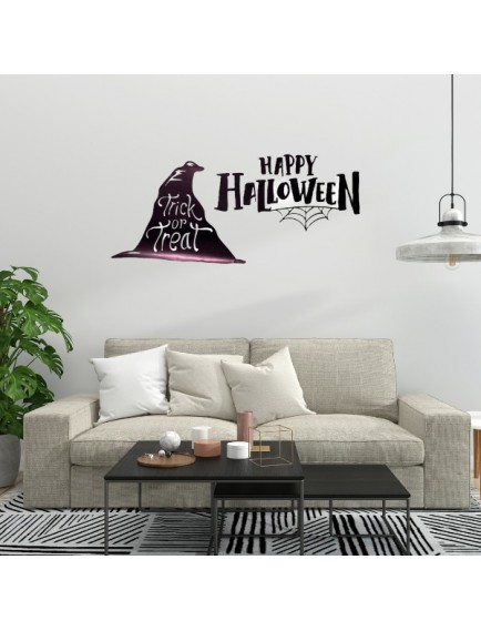 Happy Halloween Temalı Duvar Stickerı