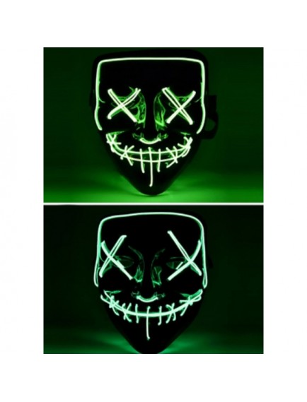 LED Işıklı Yeşil Maske