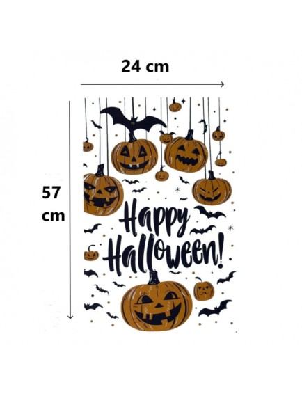 Halloween Temalı Balkabaklı Duvar Sticker Seti