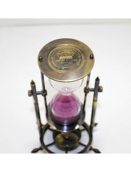 Pirinç Pusulalı Kum Saati Model 3