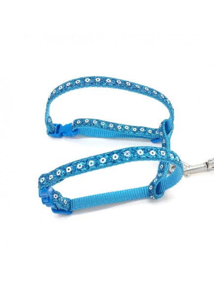 Parlak Kedi Gezdirme Göğüs Tasması