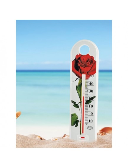 Gül Desenli Termometre