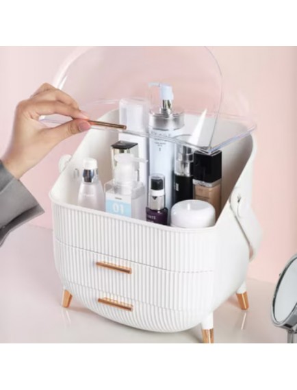 Çekmeceli Kozmetik Organizer Beyaz