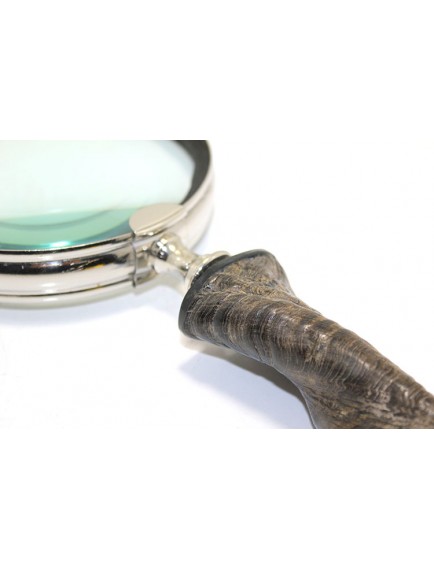 Pirinç Boynuz Saplı Büyüteç Model 2