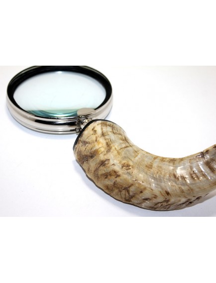 Pirinç Boynuz Saplı Büyüteç Model 1