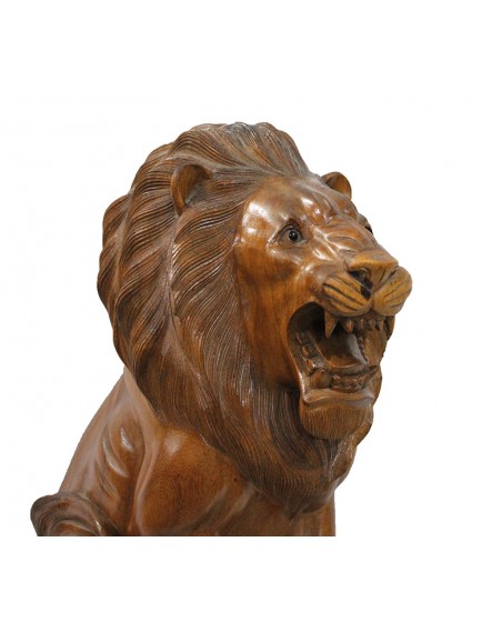 Ahşap Aslan Figürü 50 cm