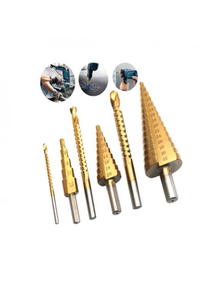 6 Parça Kademeli Matkap Ucu Seti