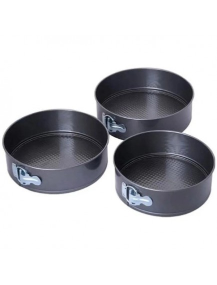 3'lü Kelepçeli Kek Kalıbı Seti