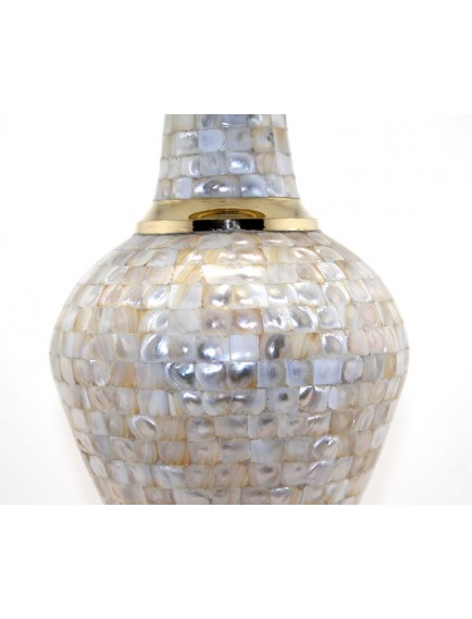 Pirinç Sedefli Vazo 35 Cm