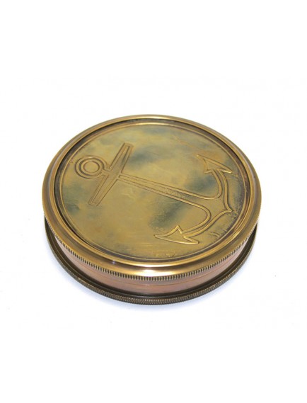 Üzeri Çapa İşlemeli Pirinç Kullanışlı Pusula