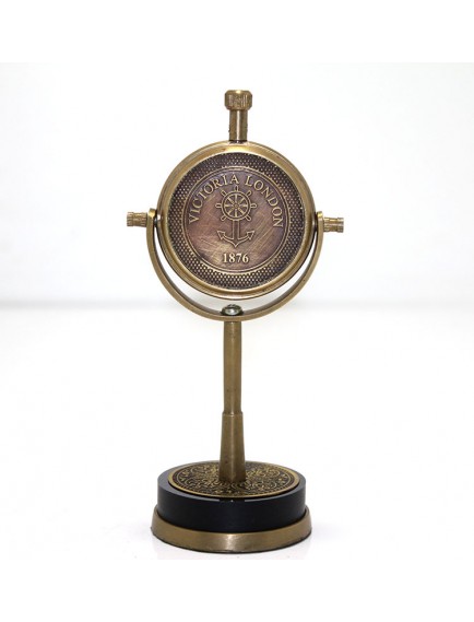 Masa Üstü Pirinç Saat Model 4