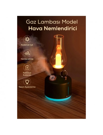 Gaz Lambası Tasarımlı Hava Nemlendirici